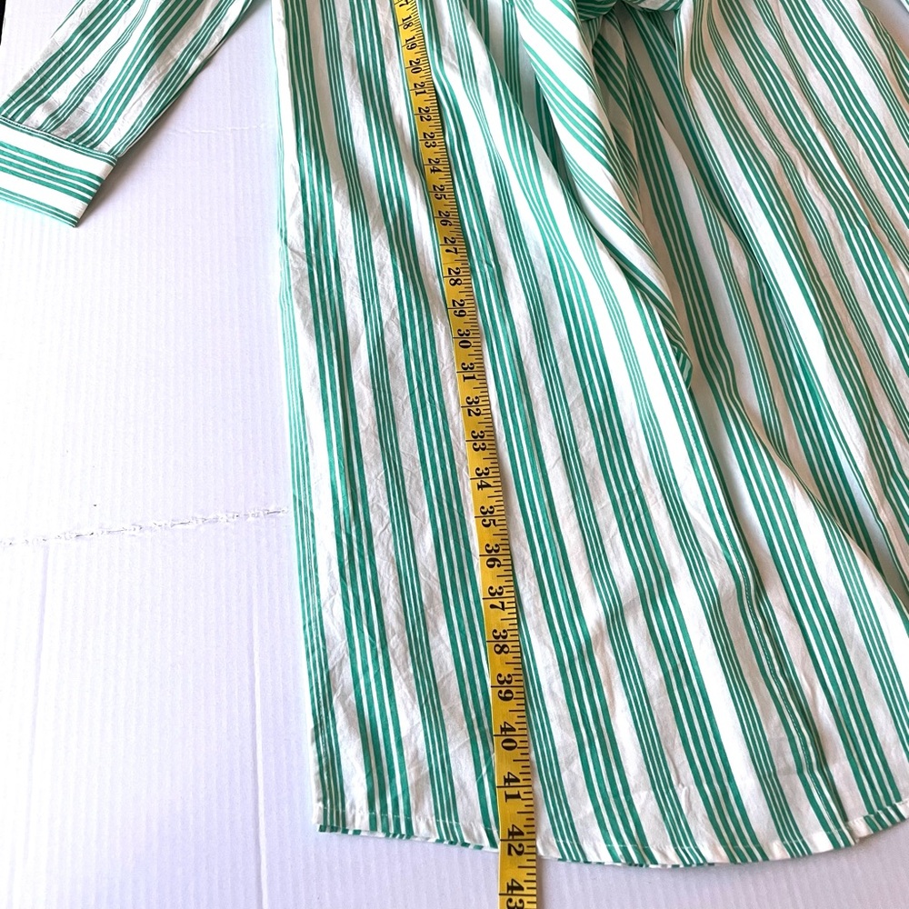 Gimaguas Teal Striped Shirt Teal and White Striped Swim Cover Up - Picture 9 of 10